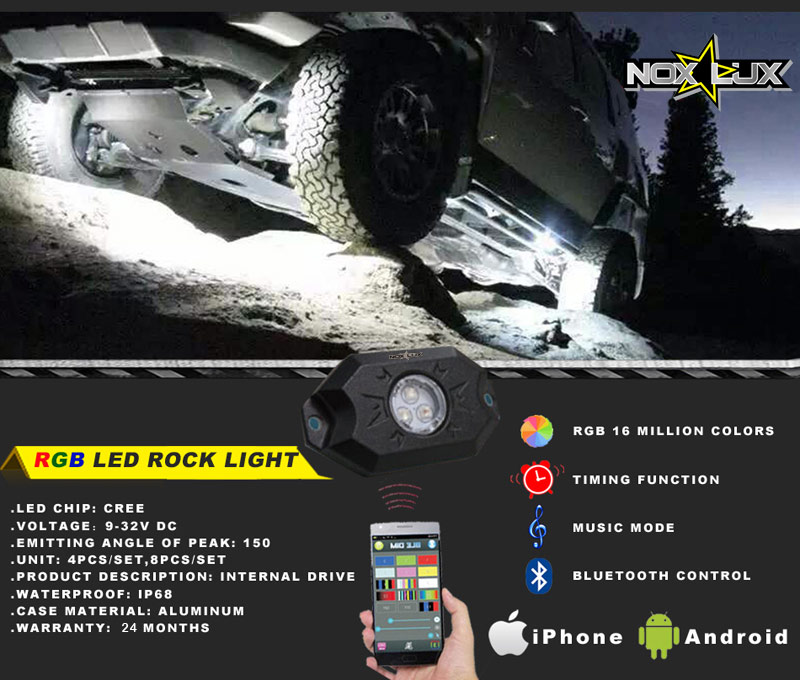 RGB Rock Light Kit Details