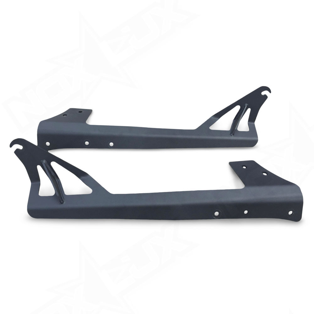 thumbnail image 2 of ECCPP 52 Inch LED Light Bar Windshield Mount Bracket For Jeep Wrangler JK 2007-2017 - Black Steel Pair 2 of 6