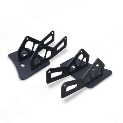 Jeep Windshield Pillar Mount Brackets for Dual LED Lights - Nox Lux