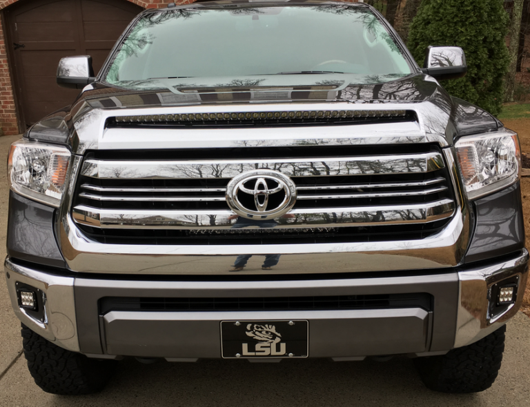 How To Install Toyota Tundra Hidden Hood LED Light Bar - Nox Lux