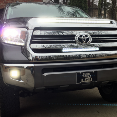 Toyota tundra hood on sale light bar