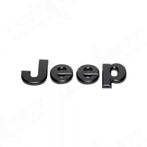 2007-2017 Jeep JK Black Out Emblem Overlay Kit - Nox Lux