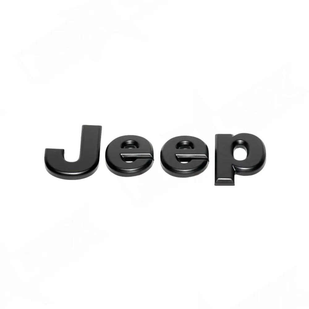 2007-2017 Jeep Wrangler JK Black Emblem Overlay Cap Kit - Nox Lux