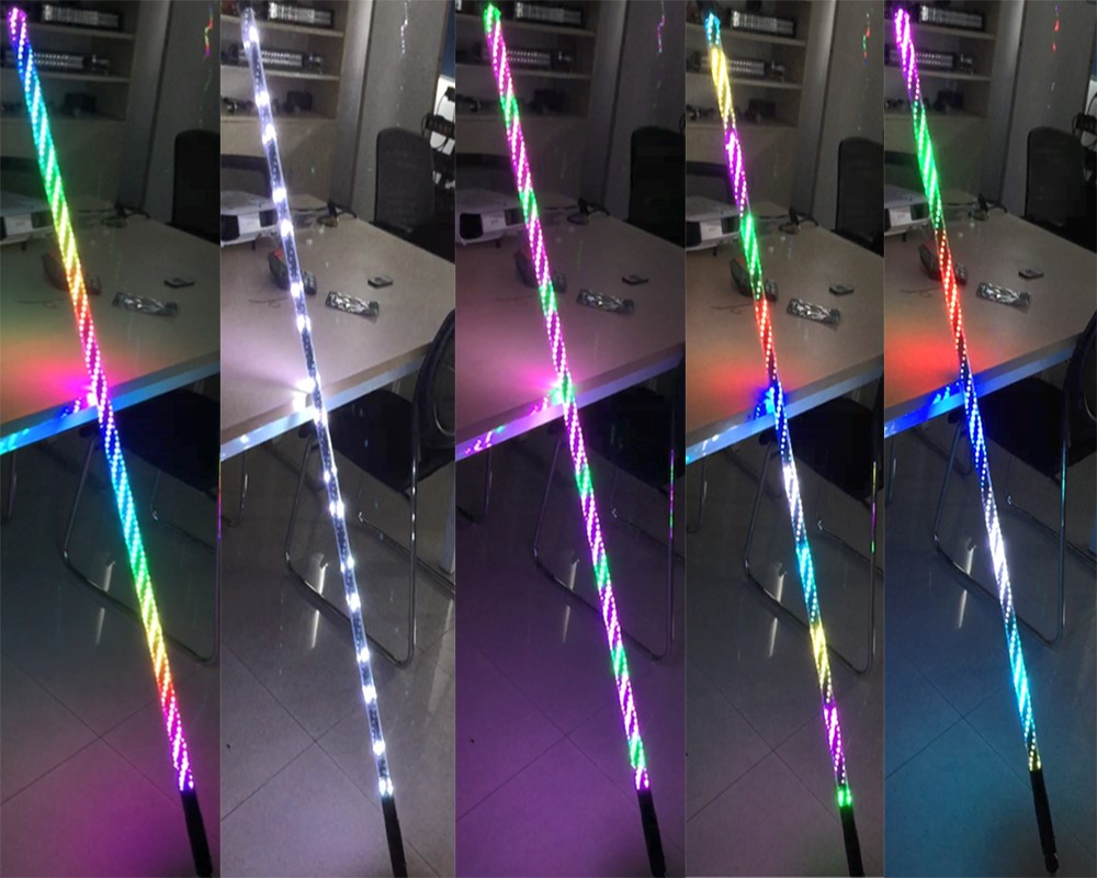 LED whip lights and LED antennas